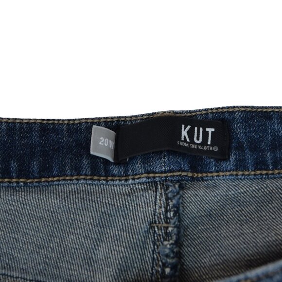 KUT Reese Jeans 20W Ankle Raw Hem Straight Fit - Picture 6 of 9